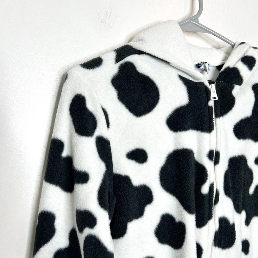 Matching Adult & Baby Cow Halloween Costume Fleece Onesie Adult‎ XS & 3-6 Months